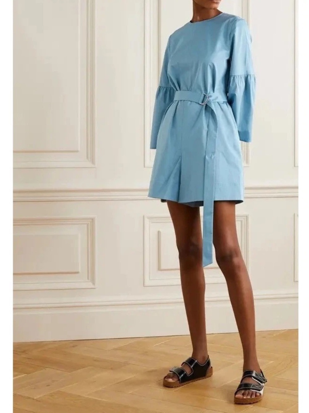 Tibi belted romper